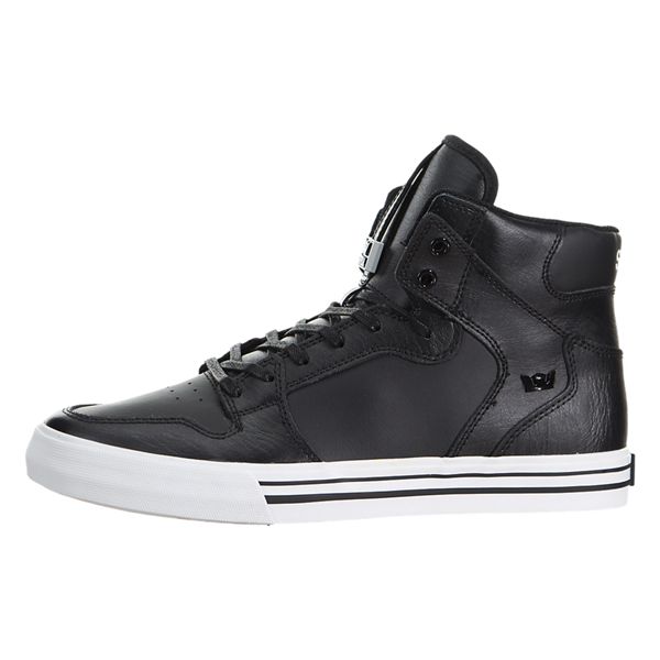Supra Mens Vaider High Top Shoes - Black | Canada T2813-8G58